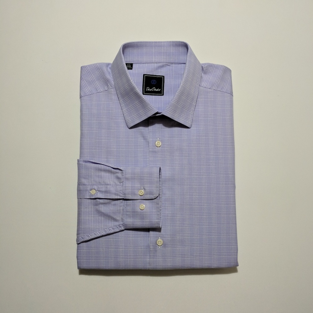 David Donahue Men's Long Sleeve Dress Shirt XL